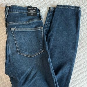 NWT blue jeans, Size 27, JCrew Mercantile, high rise skinny